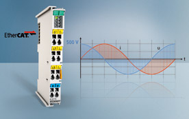 Netzmonitoring-Klemme zur hochpräzisen Erfassung von Spannung und Strom.